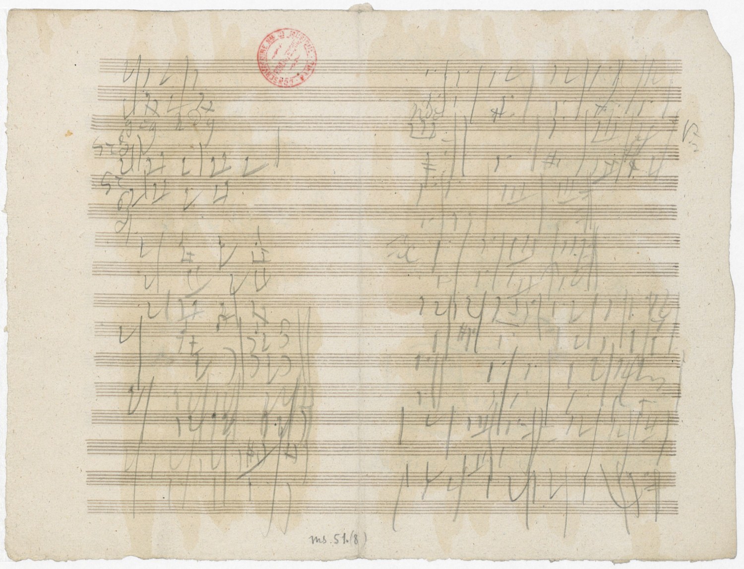 Working sketches for piano sonatas op. 110 and op. 111